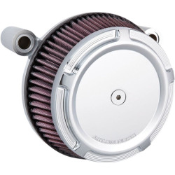 PartzBiz HD AN18-314 - Arlen Ness Chrome Big Sucker Stage I Air Cleaner w/ Beveled Cover M8  17-18 | 18-314