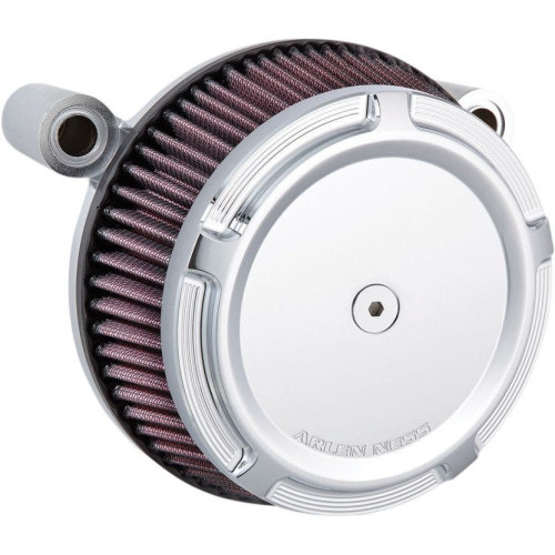 PartzBiz HD: 4423719-Arlen Ness Chrome Big Sucker Stage I Air Cleaner w/ Beveled Cover M8 17-18 | 18-314 PartzBiz HD: 4423719-Arlen Ness Chrome Big Sucker Stage I Air Cleaner w/ Beveled Cover M8 17-18 | 18-314