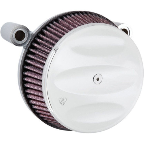 PartzBiz HD: 4423720-Arlen Ness Chrome Big Sucker Stage I Air Cleaner w/ Scalloped Cover M8 17-18 | 18-341 PartzBiz HD: 4423720-Arlen Ness Chrome Big Sucker Stage I Air Cleaner w/ Scalloped Cover M8 17-18 | 18-341