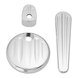 PartzBiz HD AN91-124 - Arlen Ness Chrome Deep Cut Dash ชุดอุปกรณ์เสริมจุดระเบิด Fuel Door Dash 08-13 | 91-124 PartzBiz HD AN91-124 - Arlen Ness Chrome Deep Cut Dash ชุดอุปกรณ์เสริมจุดระเบิด Fuel Door Dash 08-13 | 91-124