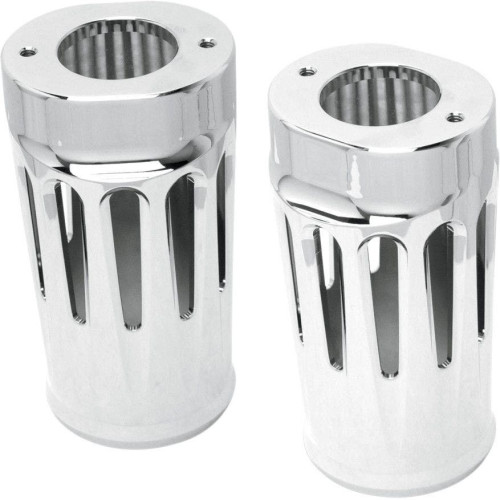 PartzBiz HD: 4423696-Arlen Ness Chrome Deep Cut Upper Fork Boot Slider สำหรับ Harley 86-13 FLH/T | 20-012