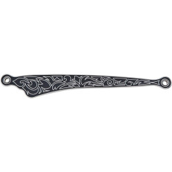 PartzBiz HD AN19-915 - Arlen Ness Black Engraved Shift Linkage for Harley FLHT & FL/FX Softail 84-15 | 19-915