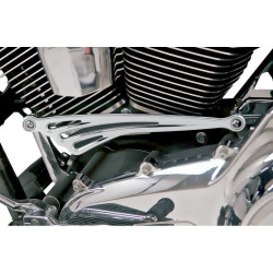 PartzBiz HD AN19-912 - Arlen Ness Chrome Deep Cut Flat Shift Linkage for Harley Touring FLH/T 84-15 | 19-912
