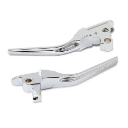 PartzBiz HD AN08-901 - Arlen Ness Chrome Forged Billet เบรคและสายคลัทช์ 08-16 Harley Touring 08-901