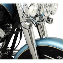 PartzBiz HD AN06-503/DSDS222898 - Arlen Ness Chrome Hot Legs and Fork Boot Slider Covers Package Touring FL 00-07 0403-0031 04030031 DS222898 road street king electra glide tour