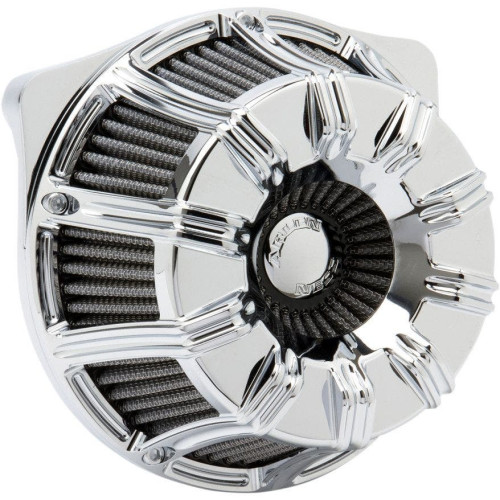 PartzBiz HD: 4423686-Arlen Ness Chrome Inverted Series 10-Gauge Stage 1 Air Cleaner Harley FLH 08-15 | 18-940
