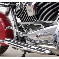 PartzBiz HD AN420-102 - Arlen Ness 420-102 Chrome Speedliner การควบคุมเท้า Heel / Toe Shifter Harley FLH | 420-102