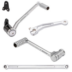 PartzBiz HD AN420-105 & 420-027 - Arlen Ness Chrome SpeedLiner Toe Brake Shift Foot Controls Harley Baggers 00-07 | 420-105 & 420-027 PartzBiz HD AN420-105 & 420-027 - Arlen Ness Chrome SpeedLiner Toe Brake Shift Foot Controls Harley Baggers 00-07 | 420-105 & 420-027