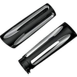 PartzBiz HD AN07-132 - ปลอกแฮนด์ Arlen Ness Black Ano Deep Cut สำหรับรุ่นสายคันเร่งคู่ของ Harley | 07-132 PartzBiz HD AN07-132 - ปลอกแฮนด์ Arlen Ness Black Ano Deep Cut สำหรับรุ่นสายคันเร่งคู่ของ Harley | 07-132