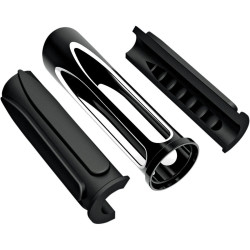 PartzBiz HD ANM-1053 - Arlen Ness Deep Cut Black Comfort Hand Grips M-1053 Honda Kawasaki Yamaha | M-1053 PartzBiz HD ANM-1053 - Arlen Ness Deep Cut Black Comfort Hand Grips M-1053 Honda Kawasaki Yamaha | M-1053