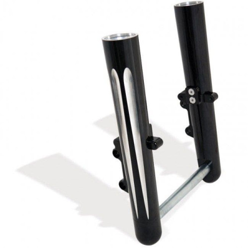 PartzBiz HD: 4423641-Arlen Ness Hot Fork Legs Lower Sliders Dual Disc Deep Cut Black Harley 08-13 FL | 06-511 PartzBiz HD: 4423641-Arlen Ness Hot Fork Legs Lower Sliders Dual Disc Deep Cut Black Harley 08-13 FL | 06-511