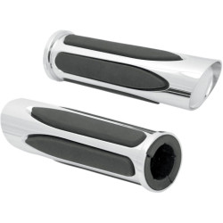 PartzBiz HD ANM-1052 - Arlen Ness Deep Cut Chrome Comfort Hand Grips M-1052 Honda Kawasaki Yamaha | M-1052 PartzBiz HD ANM-1052 - Arlen Ness Deep Cut Chrome Comfort Hand Grips M-1052 Honda Kawasaki Yamaha | M-1052