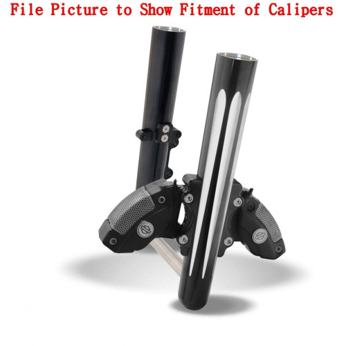PartzBiz HD: 4423614-Arlen Ness Hot Fork Legs Dual Caliper Single Side Deep Cut Chrome Harley 08-13 | 06-532 PartzBiz HD: 4423614-Arlen Ness Hot Fork Legs Dual Caliper Single Side Deep Cut Chrome Harley 08-13 | 06-532