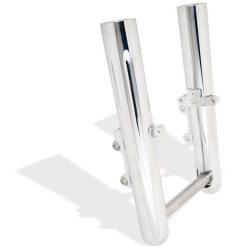 PartzBiz HD AN06-524 - Arlen Ness Hot Fork Legs Lower Sliders Single Side Deep Cut Chrome Harley 08-13 | 06-524