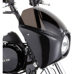 PartzBiz HD AN06-033 - Arlen Ness Direct Bolt On Cafe Fairing Gloss Black ABS Plastic Harley FXD  | 06-033