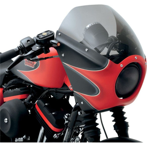 PartzBiz HD: 4423628-Arlen Ness Direct Bolt On Cafe Fairing Paintable ABS Plastic Harley XL1200N | 06-039