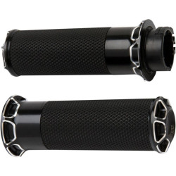 PartzBiz HD AN07-329 - ปลอกแฮนด์ Arlen Ness Fusion Black Beveled Harley Throttle By Wire Models | 07-329 PartzBiz HD AN07-329 - ปลอกแฮนด์ Arlen Ness Fusion Black Beveled Harley Throttle By Wire Models | 07-329