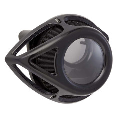 PartzBiz HD AN18-999 - Arlen Ness Gloss Black Clear Tear Stage 1 Air Cleaner for Harley M8 Milwaukee 8 17-up 18-999