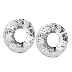 PartzBiz HD ANI-1107 - Arlen Ness I-1107 Chrome 10 Gauge Exhaust Tips 15-19 Indian Scout Pair 18601265 1860-1265 266655
