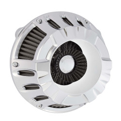 PartzBiz HD AN18-930 - Arlen Ness Inverted Deep Cut Chrome Stage 1 Air Cleaner Harley XL 91-15 | 18-930