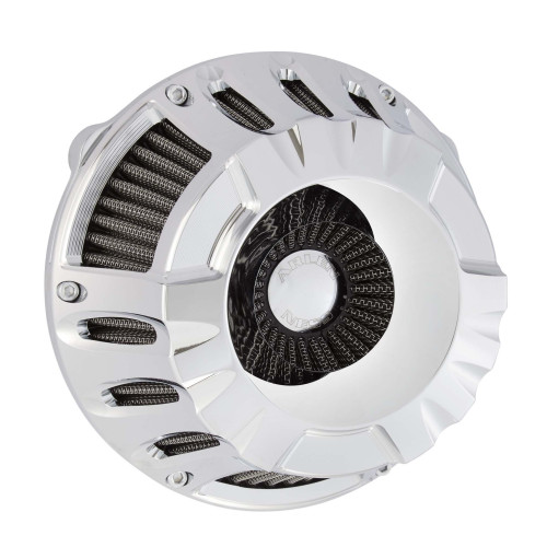 PartzBiz HD: 4423557-Arlen Ness Inverted Deep Cut Chrome Stage 1 Air Cleaner Harley Twin Cam 99-15 | 18-928