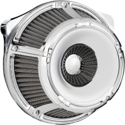 PartzBiz HD AN18-924 - Arlen Ness Inverted Slot Track Chrome Stage 1 Air Cleaner Harley XL 91-15 | 18-924