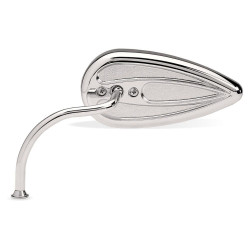 PartzBiz HD ANM-1011 - Arlen Ness M-1011 กระจกหยดน้ำ Chrome ด้านซ้าย Harley Victory Cruiser รุ่น 210929