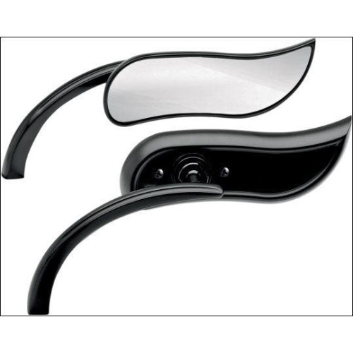 PartzBiz HD: 4423508-Arlen Ness Micro Black Upswept Right Side Mirror Harley or Metric EACH | 13-405