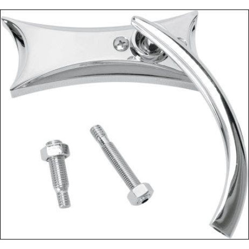 PartzBiz HD: 4423514-Arlen Ness Micro Chrome Four Point Right Side Mirror Harley or Metric EACH | 13-417