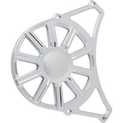 PartzBiz HD ANP-1165 - Arlen Ness P-1165 Chrome 10 Gauge Front Pulley Cover Indian Scout & Sixty 15-18 | P-1165