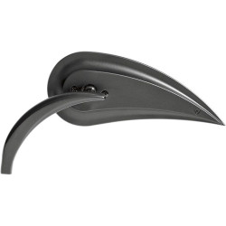 PartzBiz HD AN13-092 - Arlen Ness RAD III Black Die Cast Left Side Handlebar Mirror Harley Metric  | 13-092