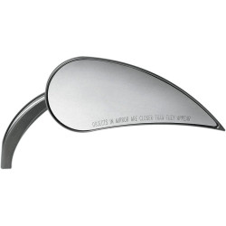 PartzBiz HD AN13-093 - Arlen Ness RAD III Black Die Cast Right Side Handlebar Mirror Harley Metric  | 13-093