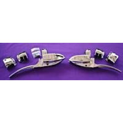 PartzBiz HD AN08-746 - Arlen Ness RAD III Chrome แฮนด์ควบคุม Dual Disc 11/16 Bore Harley 96-13 | 08-746