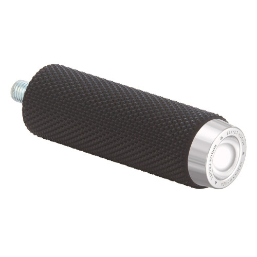 PartzBiz HD: 4423459-Arlen Ness Rough Crafts Chrome Knurled Shifter Peg Universal Harley & Custom