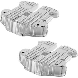 PartzBiz HD ANRC-610-001 - Arlen Ness Rough Crafts Chrome Rocker Box Covers Harley Milwaukee Eight M8 17-Up