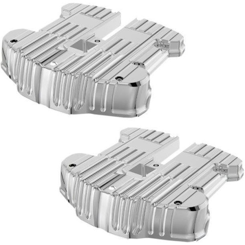 PartzBiz HD: 4423460-Arlen Ness Rough Crafts Chrome Rocker Box Covers Harley Milwaukee Eight M8 17-Up PartzBiz HD: 4423460-Arlen Ness Rough Crafts Chrome Rocker Box Covers Harley Milwaukee Eight M8 17-Up