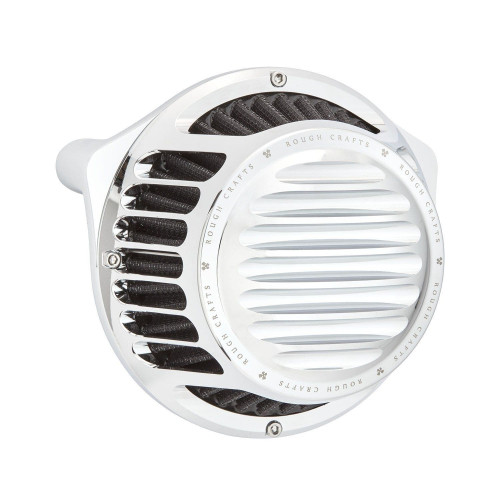 PartzBiz HD: 4423421-Arlen Ness Rough Crafts Chrome Round Air Cleaner Harley Sportster XL 91-Up