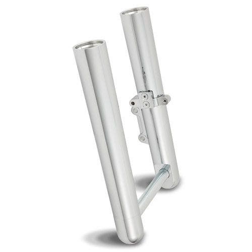 PartzBiz HD: 4423399-Arlen Ness Hot Fork Legs Lower Sliders Single Side Smooth Chrome Harley 00-07 FL | 06-522