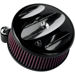 PartzBiz HD AN18-837 - Arlen Ness Stage 1 Billet Sucker Air Cleaner Black Scallop Cvr Harley 93-99 EVO | 18-837 PartzBiz HD AN18-837 - Arlen Ness Stage 1 Billet Sucker Air Cleaner Black Scallop Cvr Harley 93-99 EVO | 18-837