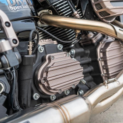 PartzBiz HD AN03-815 - Arlen Ness Titanium 10 Gauge Transmission Side Cover Cable Harley 07-17