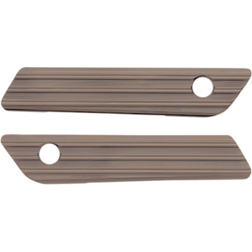 PartzBiz HD: 4423358-Arlen Ness 03-617 Titanium Saddlebag Latch Covers Billet Pair Harley Touring 14-21