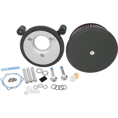 PartzBiz HD: 4423365-Arlen Ness Wrinkle Black Stage II Air Cleaner w/ Cover Stan Filter Harley 08-16 | 18-821