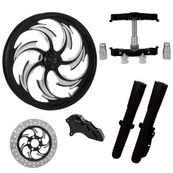 PartzBiz HD ASSAULT-SNGL-ECL-KIT-23PCKG - Assault Eclipse 23” ยางล้อด้านเดียวพร้อมท่อนล่างและตัวเลื่อนแบบ Raked Triple Trees | โจมตี-SNGL-ECL-KIT-23PCKG