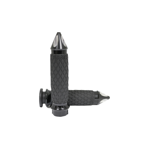PartzBiz HD: 4423314-ปลอกแฮนด์ยาง Avon Black Ano Spike Diamond สำหรับ Harley Cable Throttle | DIA-65-AN-สไปค์ PartzBiz HD: 4423314-ปลอกแฮนด์ยาง Avon Black Ano Spike Diamond สำหรับ Harley Cable Throttle | DIA-65-AN-สไปค์