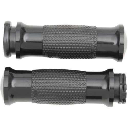 PartzBiz HD: 4423316-Avon Black Anodized Soft Gel 3 Ring ปลอกแฮนด์ตามหลักสรีระศาสตร์ Harley Cable Throttle | GEL-70-ANO