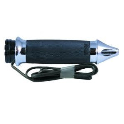 PartzBiz HD AG-CC-85-CH-SPK-HT - Avon Custom Contour Chrome Spike Heated Grips สำหรับรุ่น Harley Cable | CC-85-CH-SPK-HT PartzBiz HD AG-CC-85-CH-SPK-HT - Avon Custom Contour Chrome Spike Heated Grips สำหรับรุ่น Harley Cable | CC-85-CH-SPK-HT
