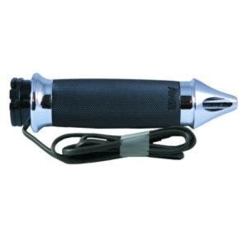 PartzBiz HD: 4423298-Avon Custom Contour Chrome Spike Heated Grips สำหรับรุ่น Harley Cable | CC-85-CH-SPK-HT PartzBiz HD: 4423298-Avon Custom Contour Chrome Spike Heated Grips สำหรับรุ่น Harley Cable | CC-85-CH-SPK-HT