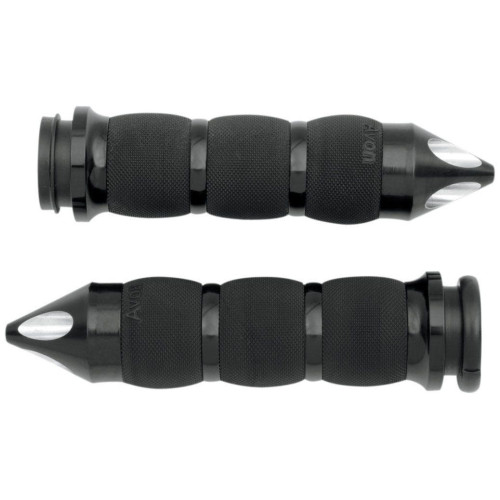 PartzBiz HD: 4423307-Avon Grips ด้ามจับเบาะอากาศ Fly-By-Wire Spike Anodized Harley Throttle By Wire
