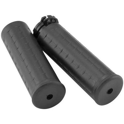 PartzBiz HD: 4423312-Avon Grips ปลอกแฮนด์วาฟเฟิลสีดำสำหรับคันเร่งสาย Harley | WAF-87