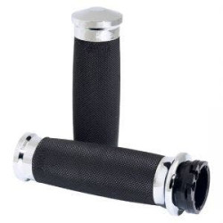 PartzBiz HD AG-CC-85-CH-FLY - Avon Grips ปลอกแฮนด์ Chrome Contour แบบกำหนดเองสำหรับ Harley Throttle By Wire | CC-85-CH-FLY PartzBiz HD AG-CC-85-CH-FLY - Avon Grips ปลอกแฮนด์ Chrome Contour แบบกำหนดเองสำหรับ Harley Throttle By Wire | CC-85-CH-FLY